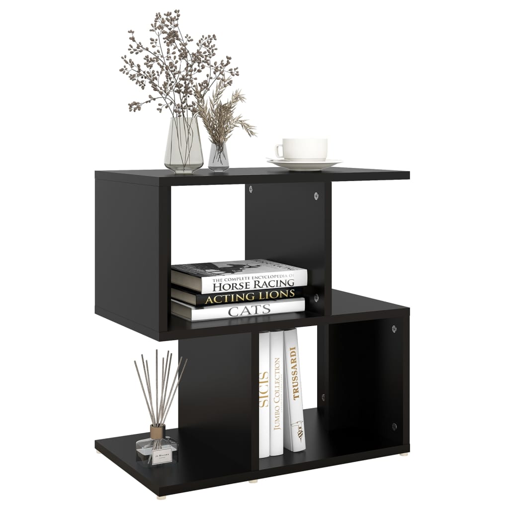 Tables de chevet 2 pcs. Noir 50x30x51,5 cm en bois