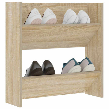 Wand-Schuhschrank Sonoma-Eiche 60x18x60 cm Holzwerkstoff