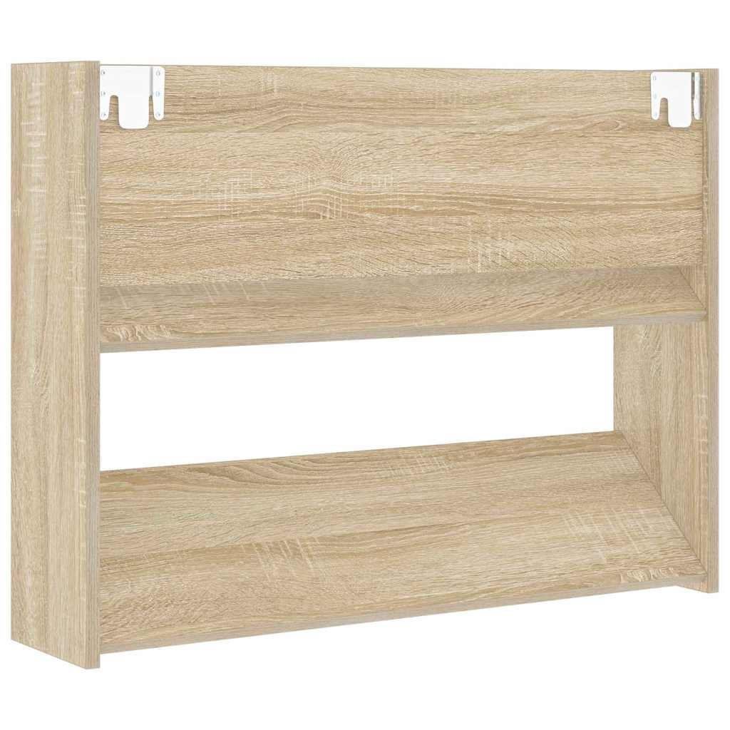 Wand-Schuhschränke 2 Stk. Sonoma-Eiche 80x18x60cm Holzwerkstoff