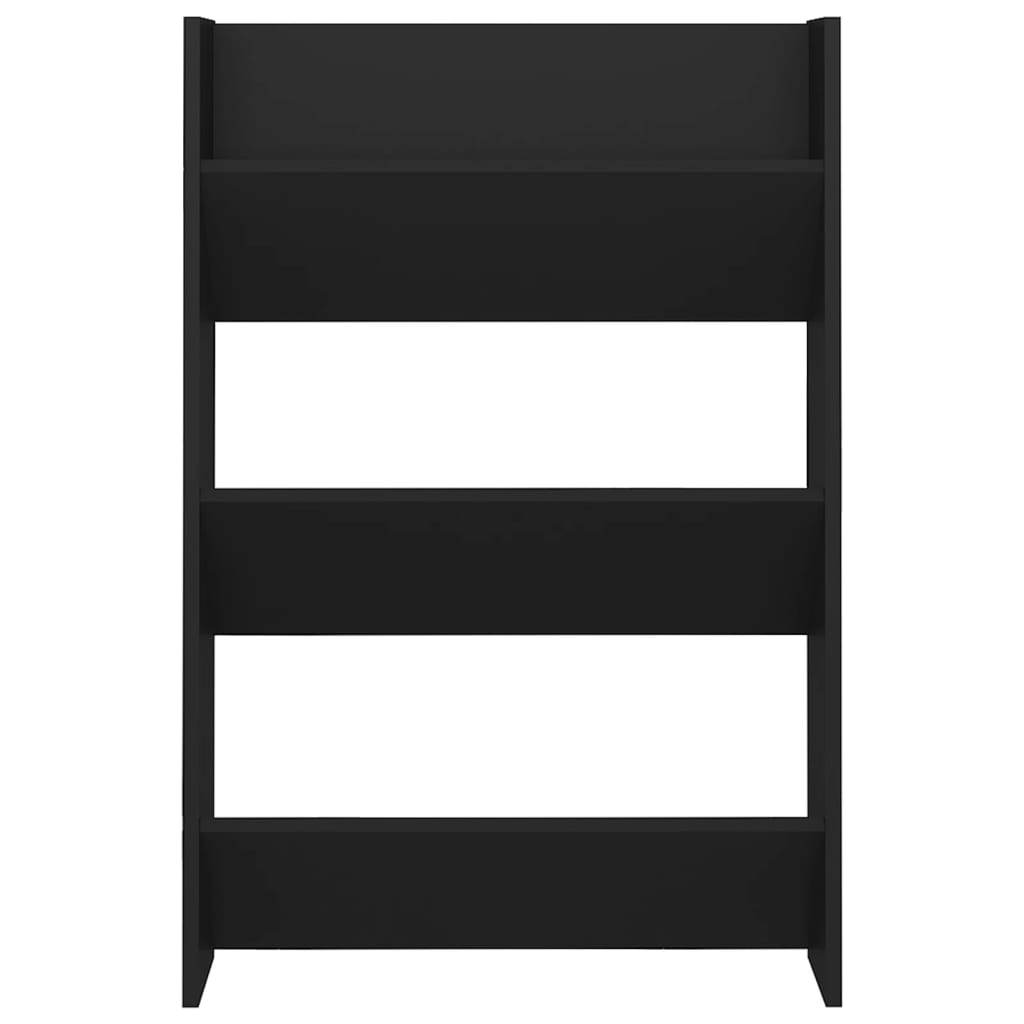 Wand-Schuhschränke 2 Stk. Schwarz 60x18x90 cm Holzwerkstoff