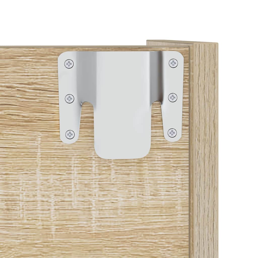 Wand-Schuhschrank Sonoma-Eiche 80x18x90 cm Holzwerkstoff