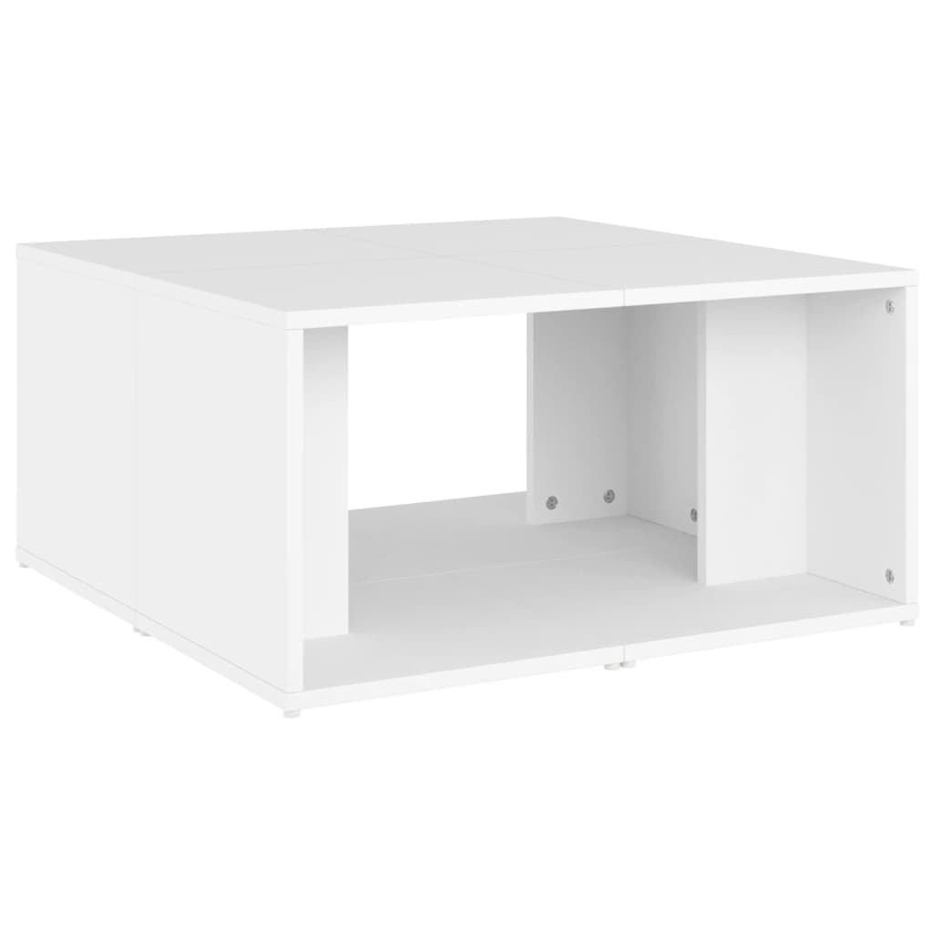 Tables basses 4 pcs. Blanc 33x33x33 cm matériau bois