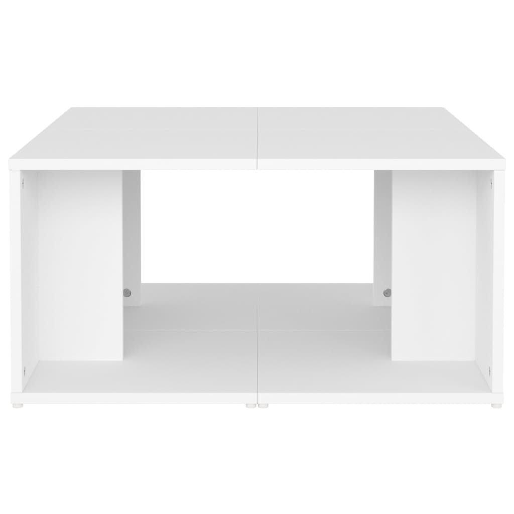 Tables basses 4 pcs. Blanc 33x33x33 cm matériau bois