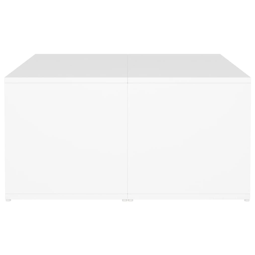 Tables basses 4 pcs. Blanc 33x33x33 cm matériau bois