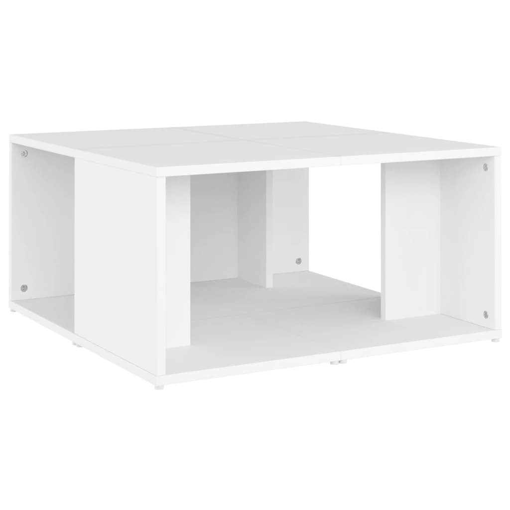 Tables basses 4 pcs. Blanc 33x33x33 cm matériau bois