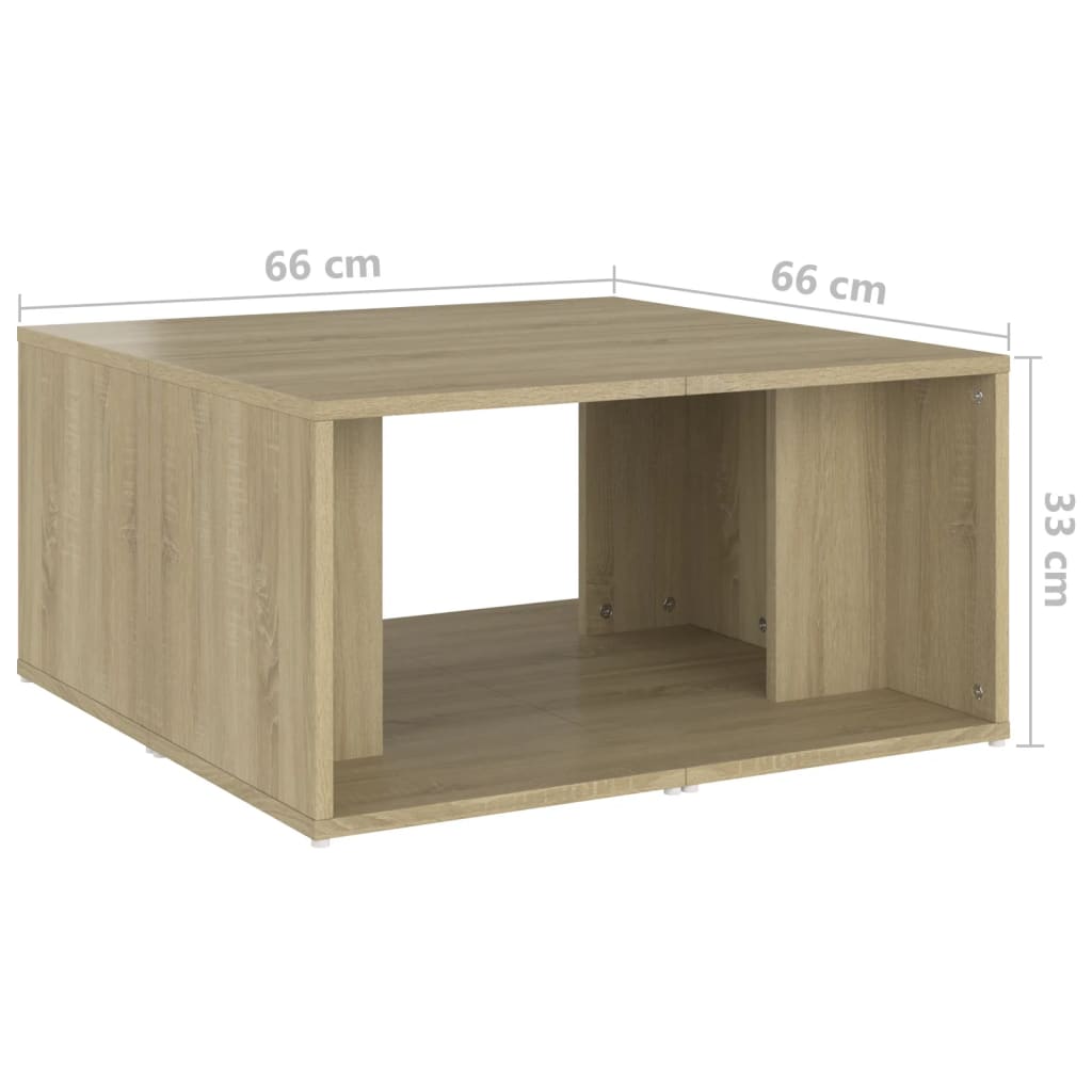 Couchtische 4 Stk. Sonoma-Eiche 33x33x33 cm Holzwerkstoff