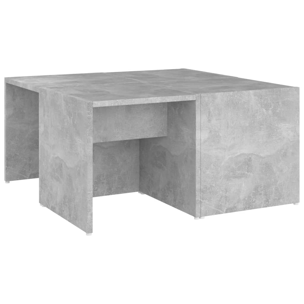 Couchtische 4 Stk. Betongrau 33x33x33 cm Holzwerkstoff