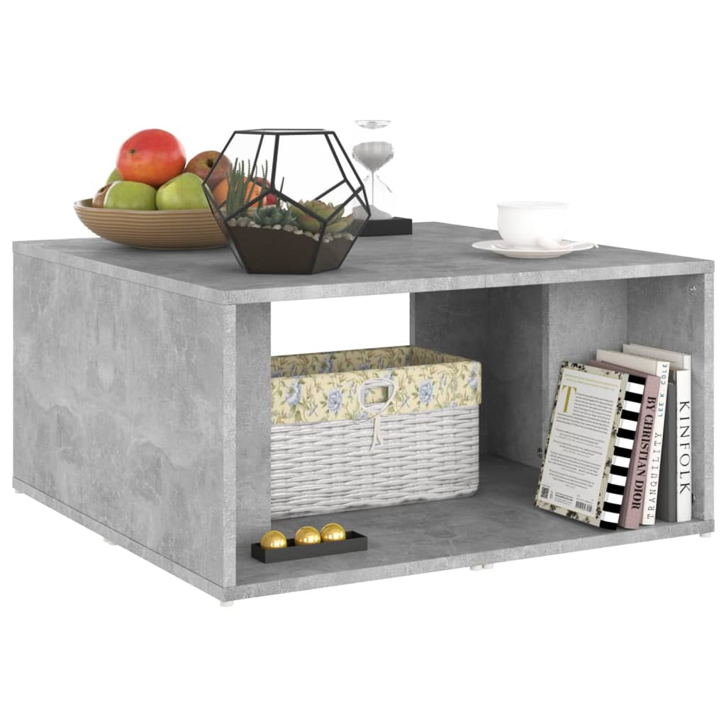 Couchtische 4 Stk. Betongrau 33x33x33 cm Holzwerkstoff
