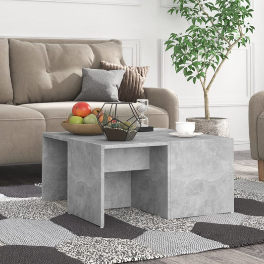 Couchtische 4 Stk. Betongrau 33x33x33 cm Holzwerkstoff