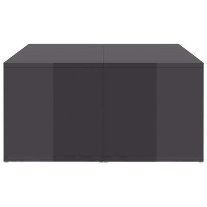 Couchtische 4 Stk. Hochglanz-Grau 33x33x33 cm Holzwerkstoff