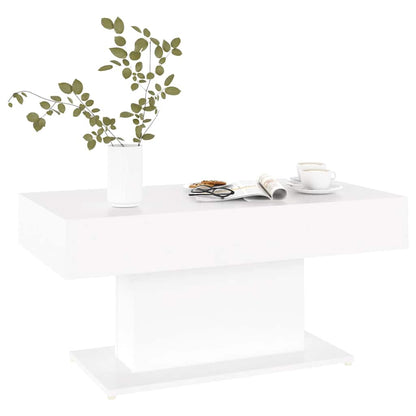 Couchtisch Weiß 96x50x45 cm Holzwerkstoff