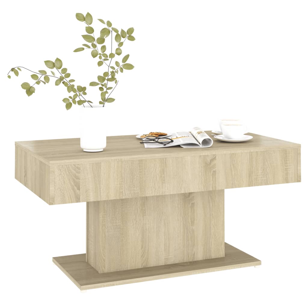 Coffee table Sonoma oak 96x50x45 cm wood material