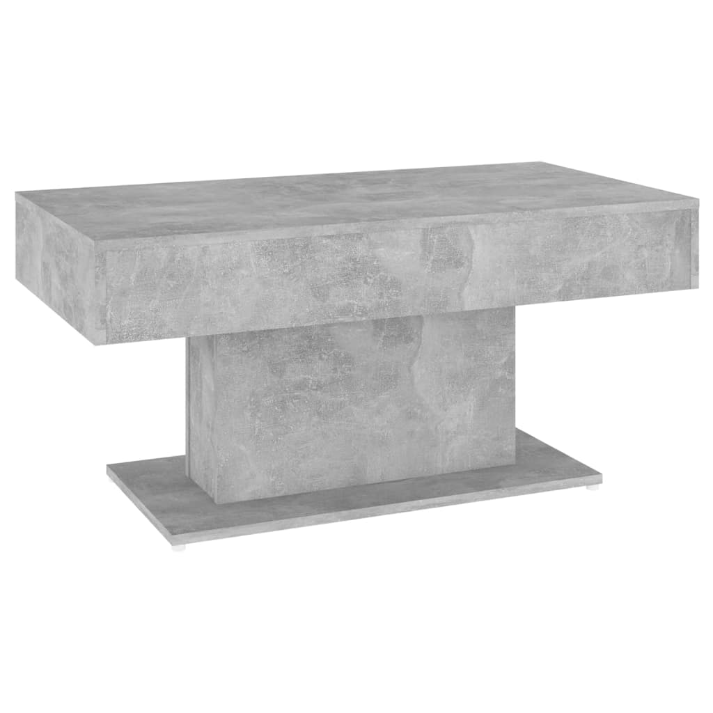 Table basse gris béton 96x50x45 cm en bois