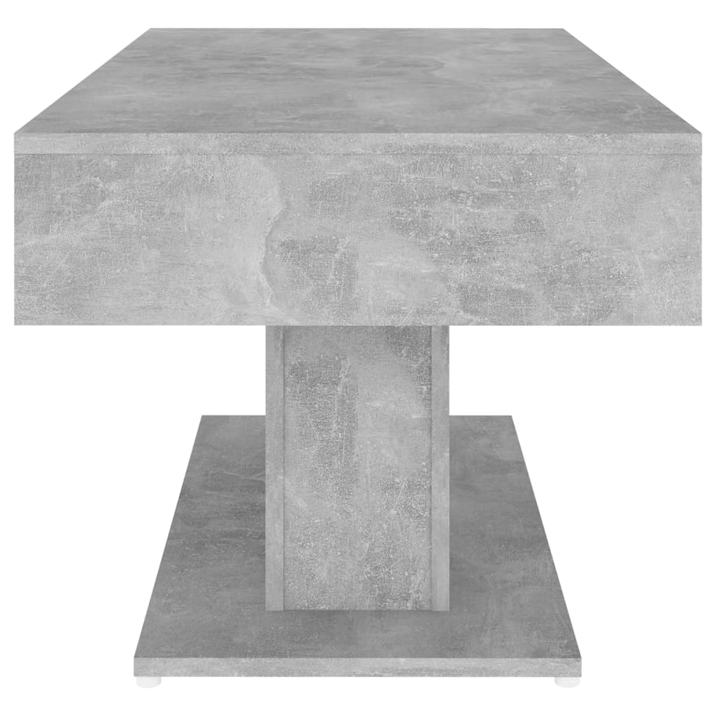 Table basse gris béton 96x50x45 cm en bois