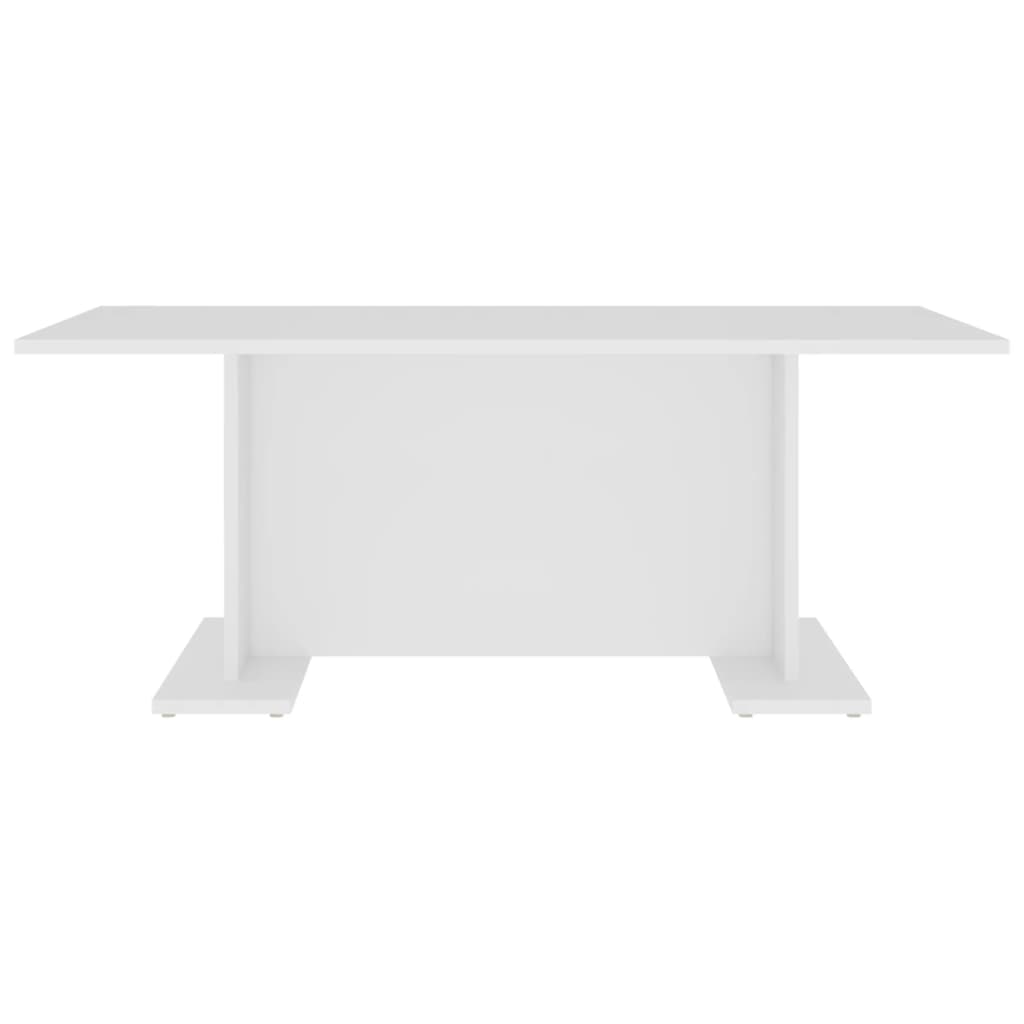 Table basse blanche 103,5x60x40 cm en bois