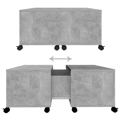 Couchtisch Betongrau 75x75x38 cm Holzwerkstoff