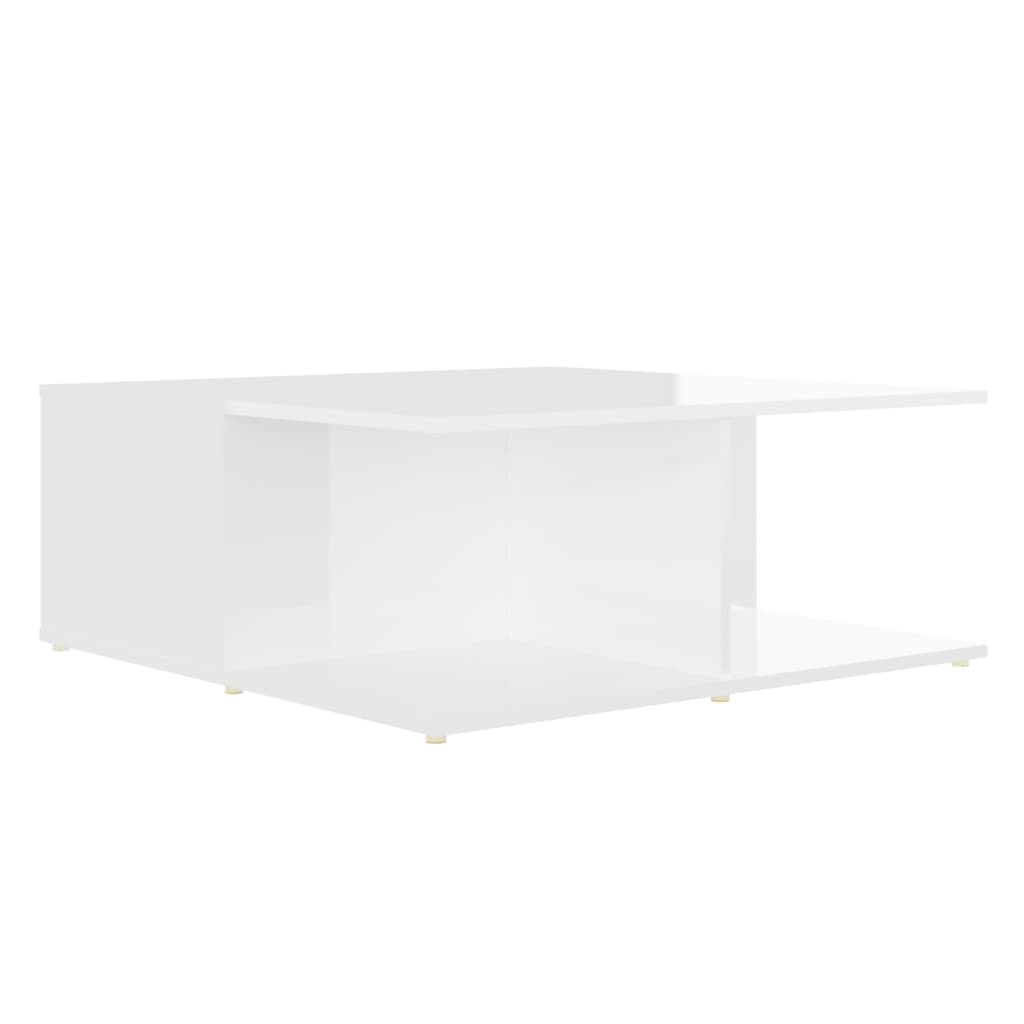 Table basse blanche 80x80x31 cm en bois