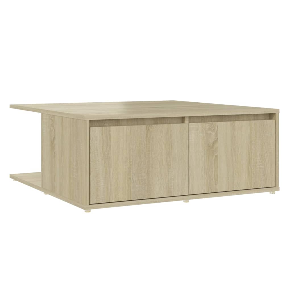 Table basse chêne Sonoma 80x80x31 cm matière bois