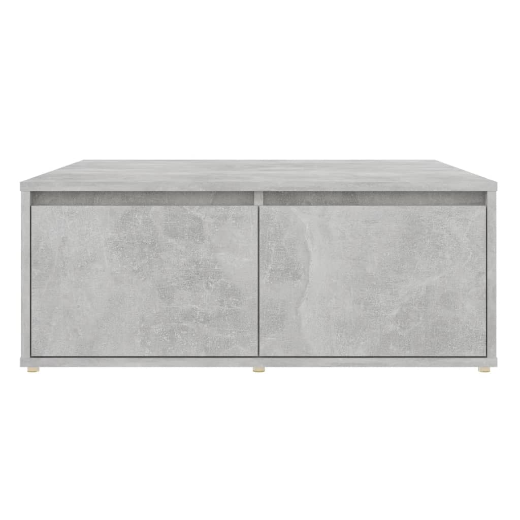 Table basse gris béton 80x80x31 cm en bois