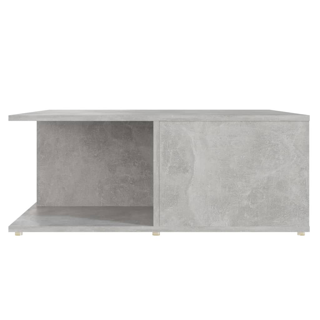 Table basse gris béton 80x80x31 cm en bois