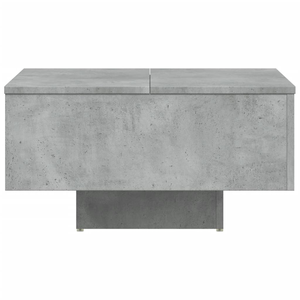 Table basse gris béton 60x60x31,5 cm en bois