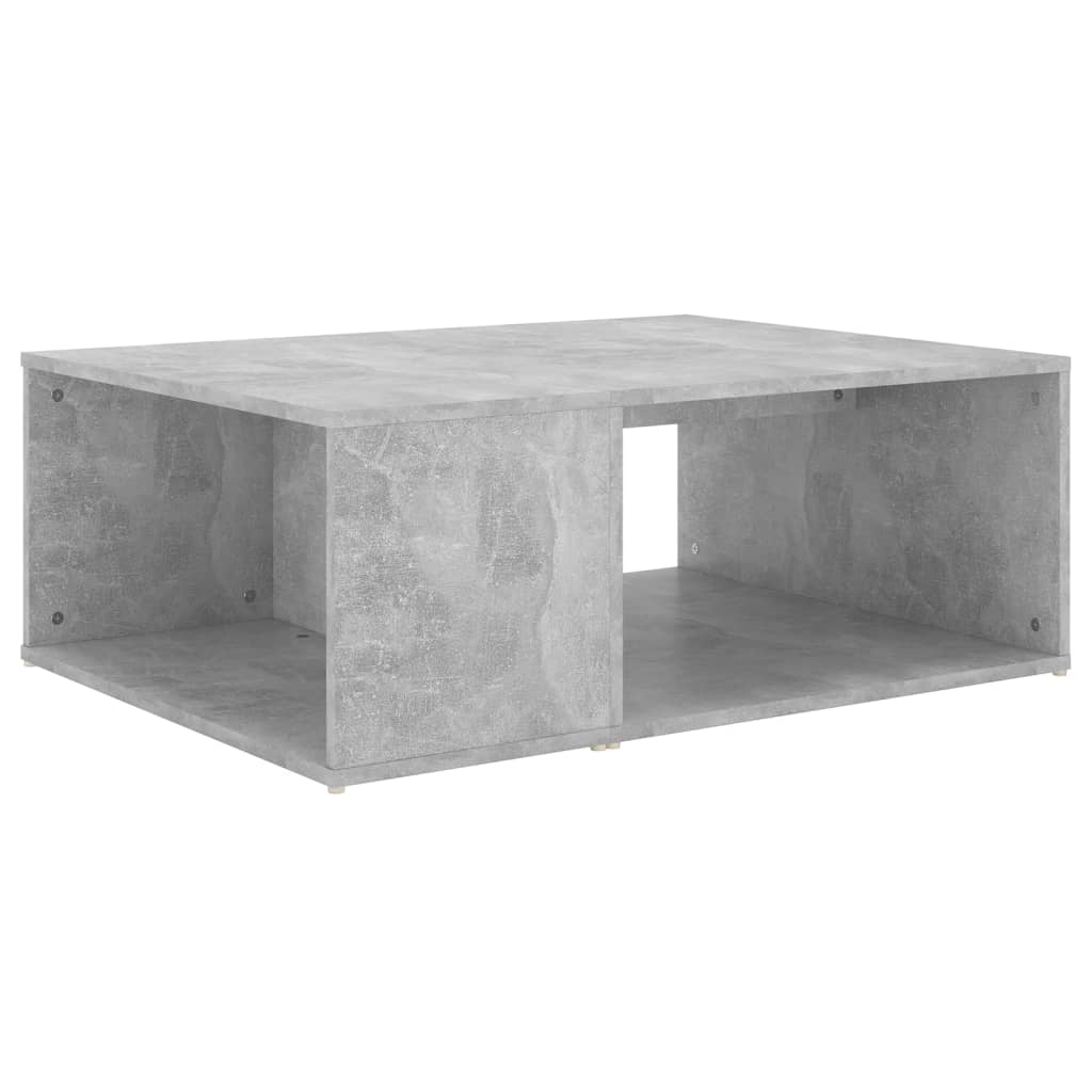 Table basse gris béton 90x67x33 cm en bois