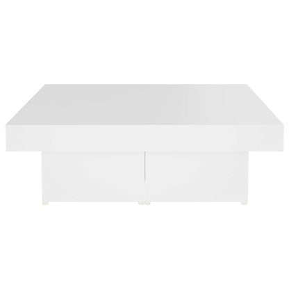 Couchtisch Weiß 90x90x28 cm Holzwerkstoff