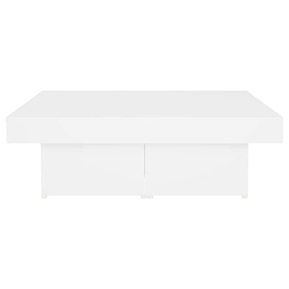 Couchtisch Weiß 90x90x28 cm Holzwerkstoff