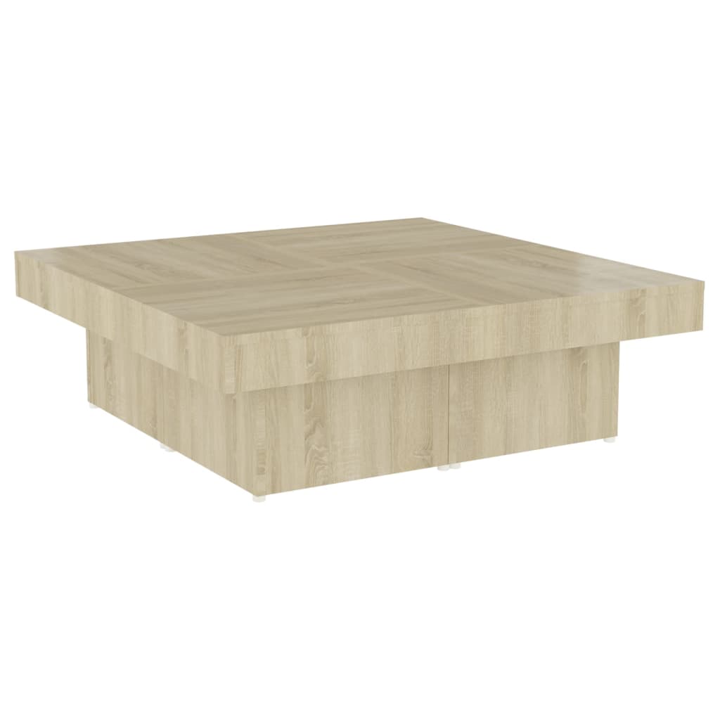 Coffee table Sonoma oak 90x90x28 cm wood material