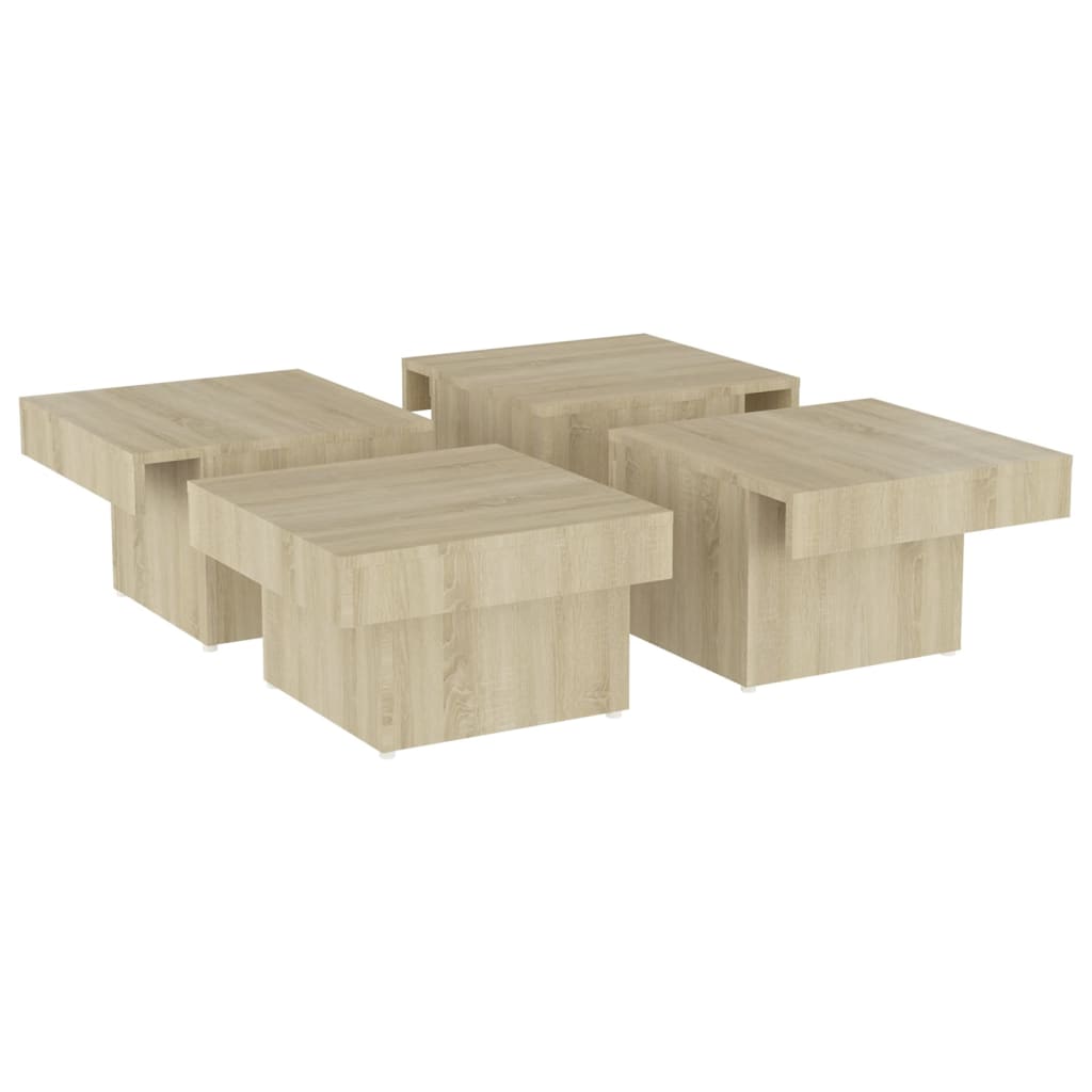 Coffee table Sonoma oak 90x90x28 cm wood material