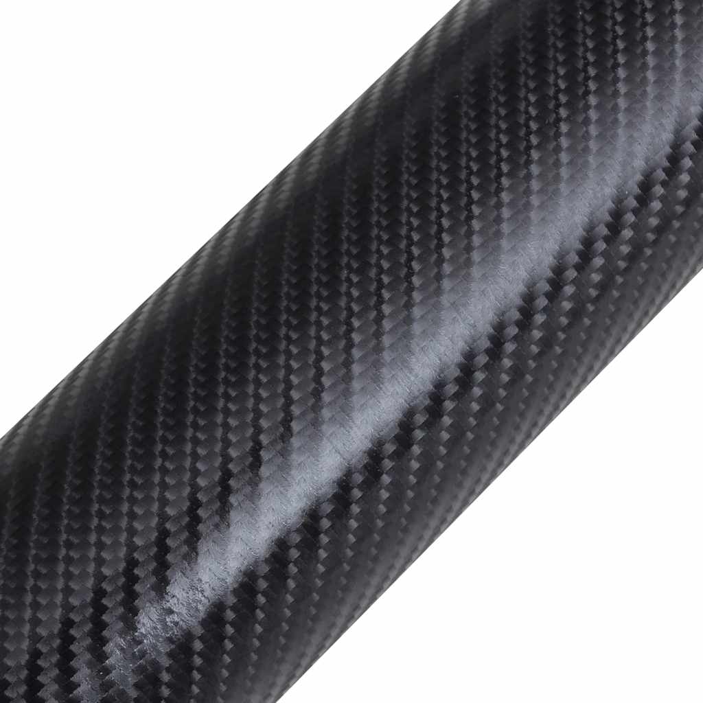 Autofolien 2 Stück 4D Schwarz 100x150 cm + 50x150 cm