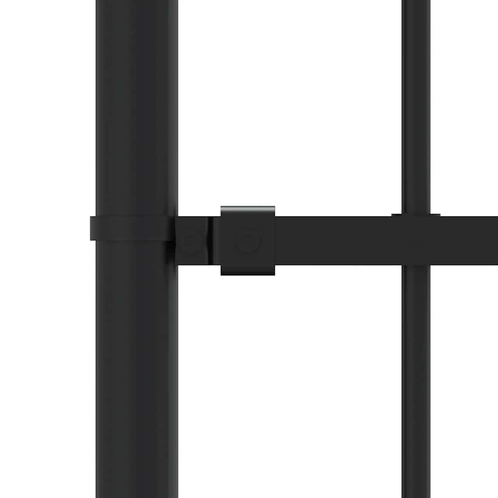Gartenzaun Woerden mit Speerspitze Schwarz 240 x 75 cm Stahl