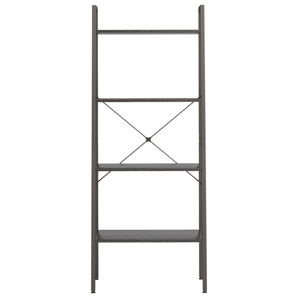 Étagère autoportante à 4 niveaux, noire, 56 x 35 x 140 cm