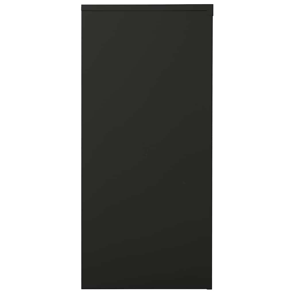 Schrank mit Schiebetür Anthrazit 90x40x90 cm Stahl