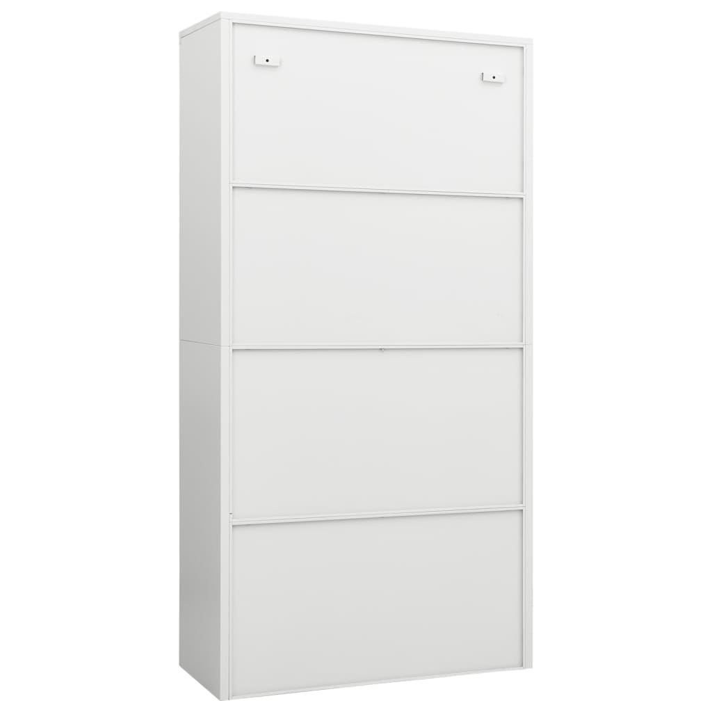 Armoire vestiaire blanche 90x40x180 cm en acier