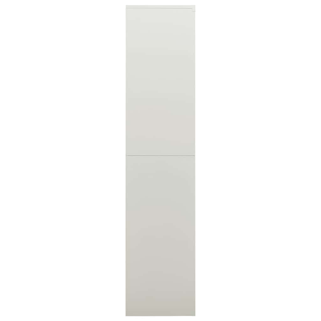 Schließfachschrank Hellgrau 90x40x180 cm Stahl