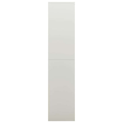 Schließfachschrank Hellgrau 90x40x180 cm Stahl