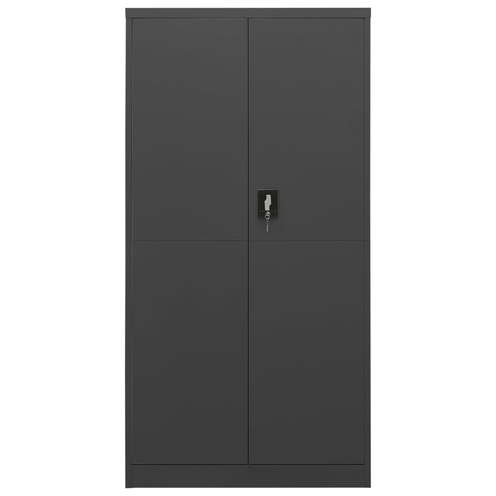 Locker cabinet anthracite 90x40x180 cm steel