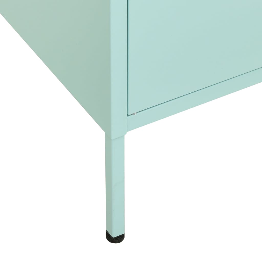 Armoire de rangement vert menthe 80x35x101,5 cm en acier