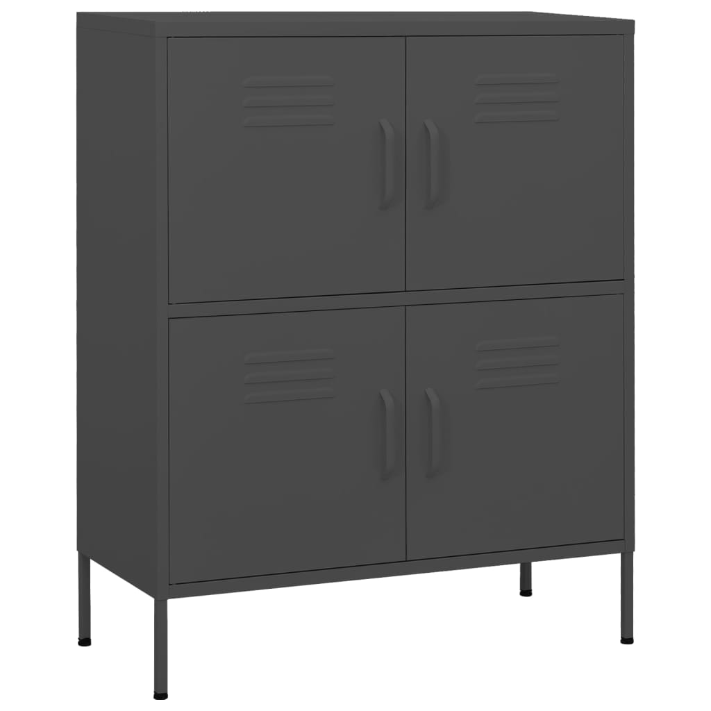 Storage cabinet anthracite 80x35x101.5 cm steel