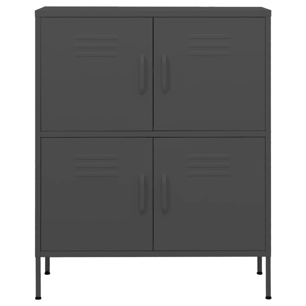 Storage cabinet anthracite 80x35x101.5 cm steel