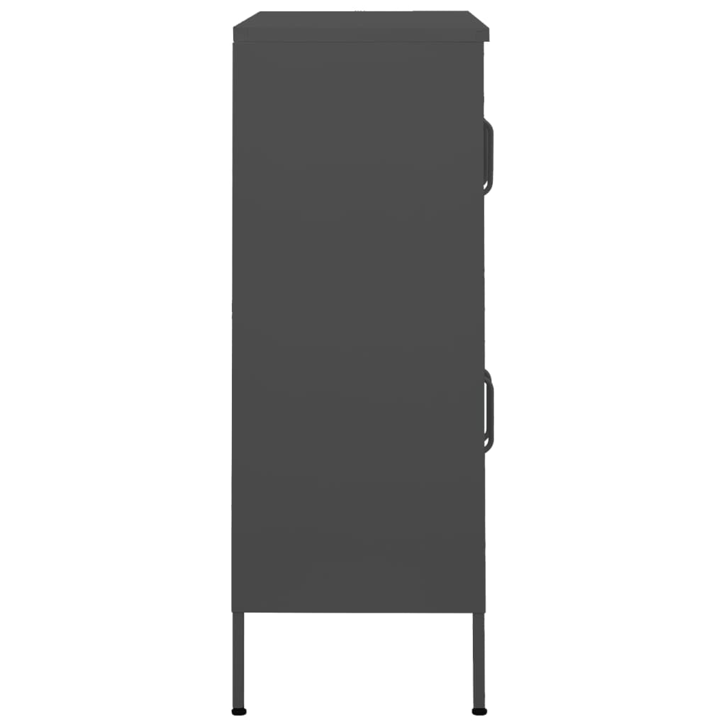 Storage cabinet anthracite 80x35x101.5 cm steel