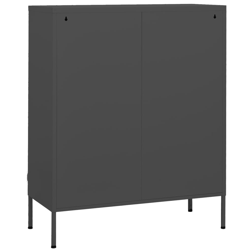 Storage cabinet anthracite 80x35x101.5 cm steel