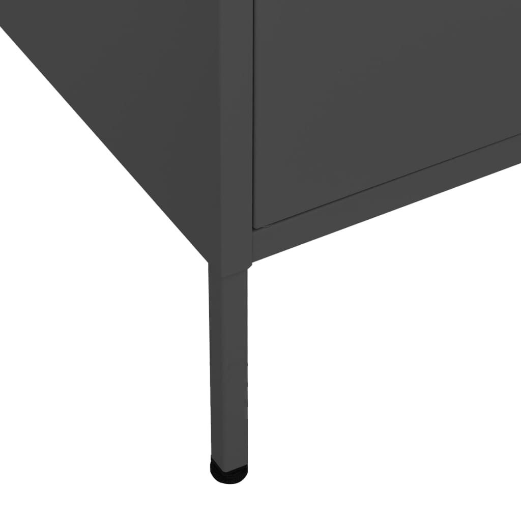 Storage cabinet anthracite 80x35x101.5 cm steel
