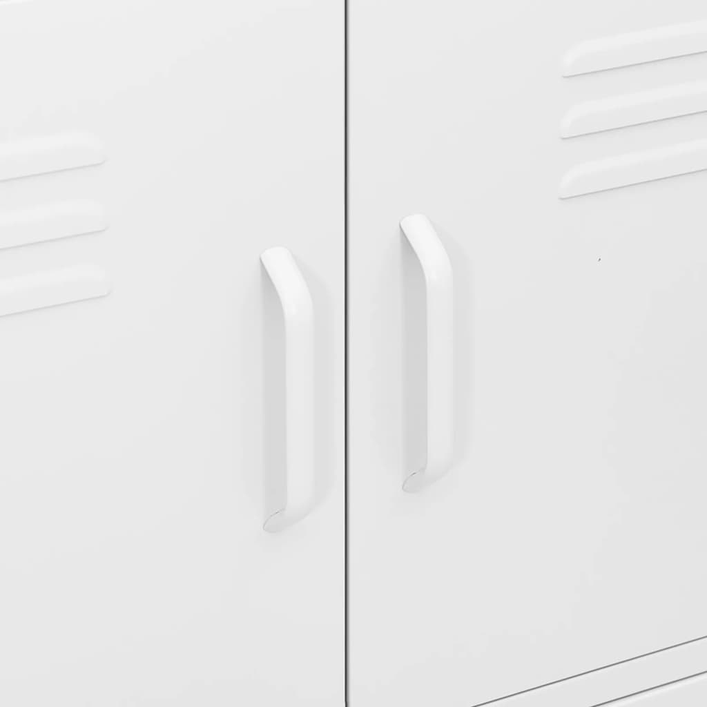 Storage cabinet white 80x35x101.5 cm steel