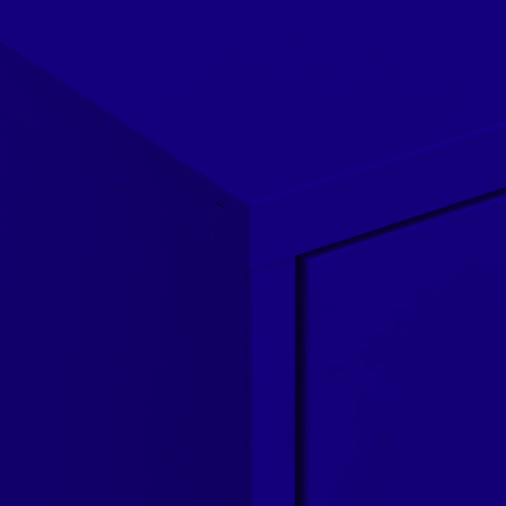 Armoire de rangement bleu marine 80x35x101,5 cm en acier