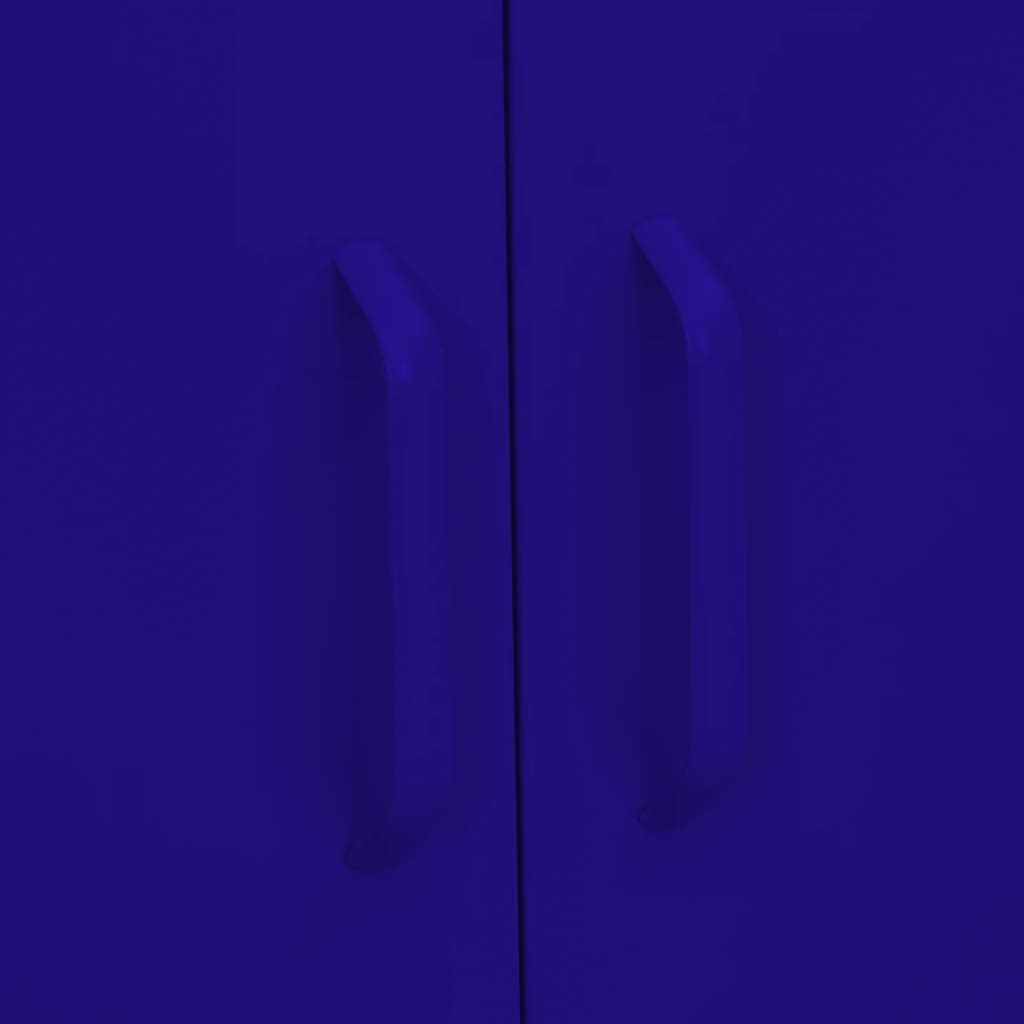 Armoire de rangement bleu marine 80x35x101,5 cm en acier