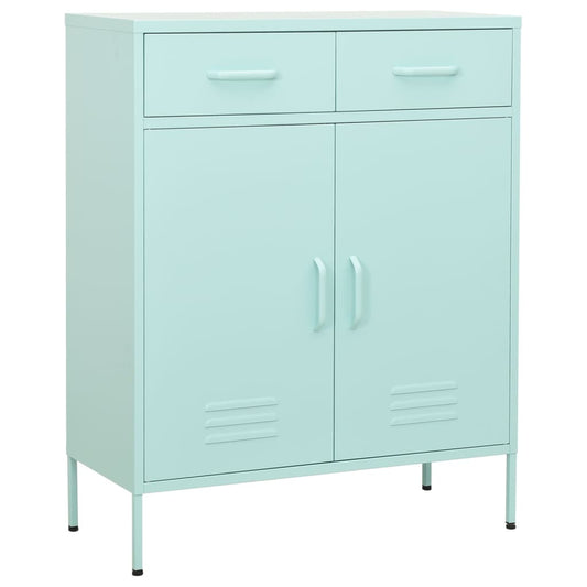 Armoire de rangement vert menthe 80x35x101,5 cm en acier