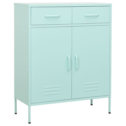 Lagerschrank Minzgrün 80x35x101,5 cm Stahl