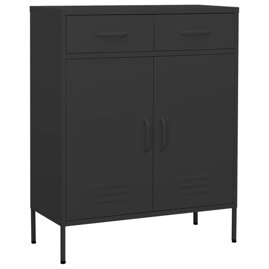 Armoire de rangement anthracite 80x35x101,5 cm en acier